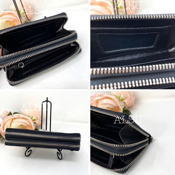 Brighton Octavia Perf Doublezipper Le Wallet Black - Picture 8 of 8